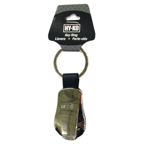 Hy-Ko KHO730 Silver Car Shaped Key Ring with Blue LED Flashlight