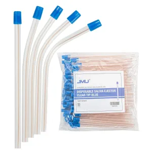 JMU Dental Disposable Saliva Ejector Blue Tips 100/Bag