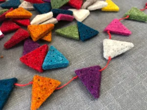 Joe's Toes Felt Mini Bunting - set of 10