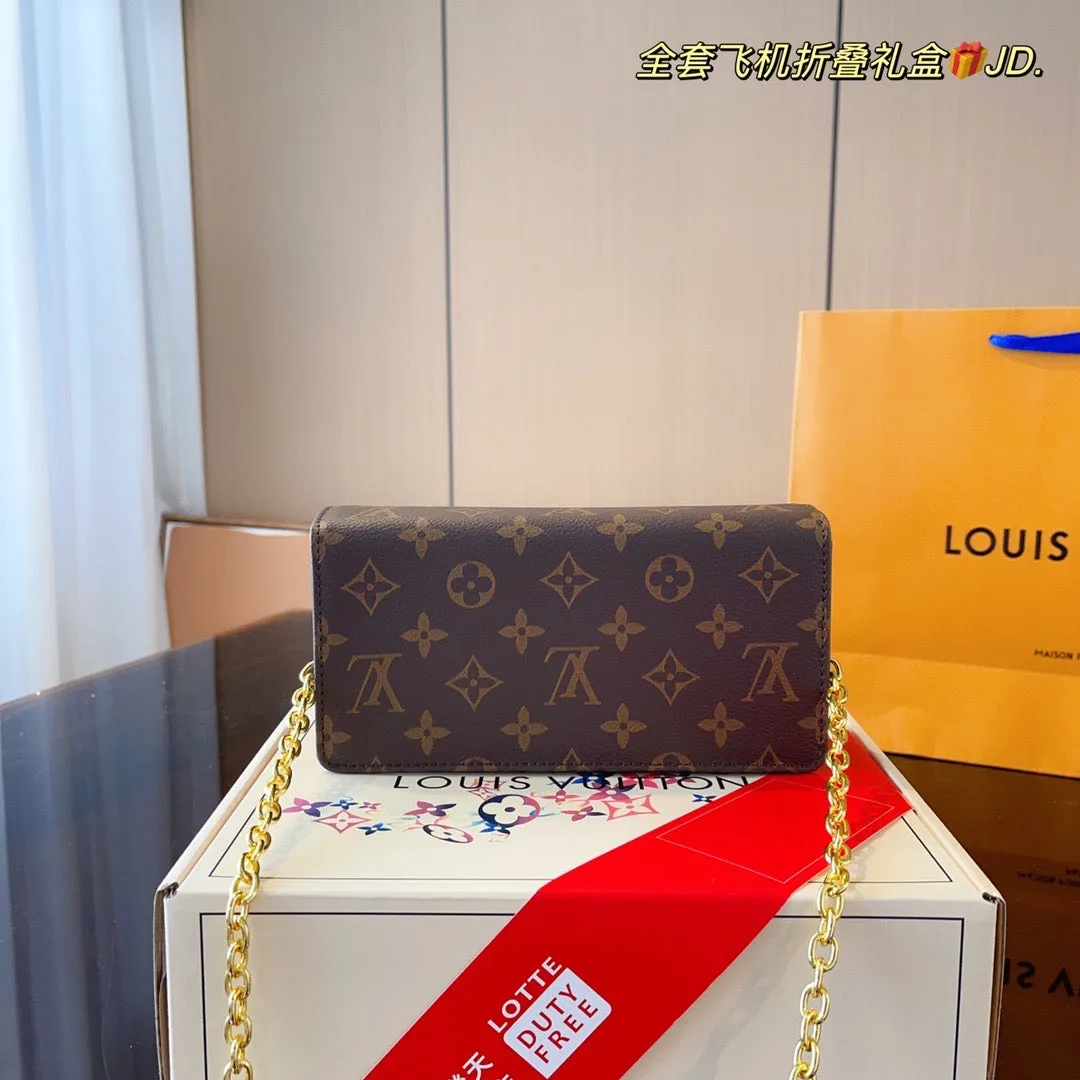 LB855 Wallet On Chain Lily / 7.8x2.3x3.9inch