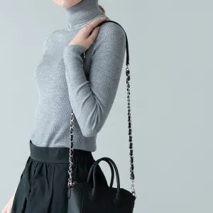Leather chain strap Short