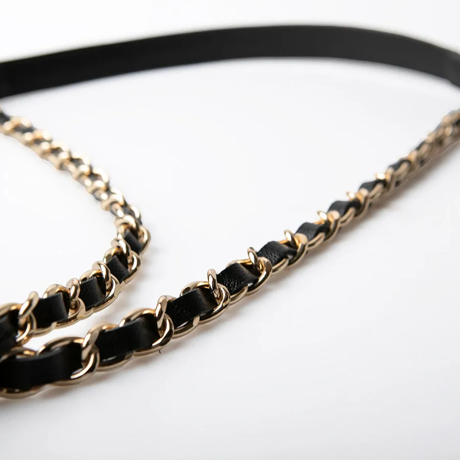 Leather chain strap Short
