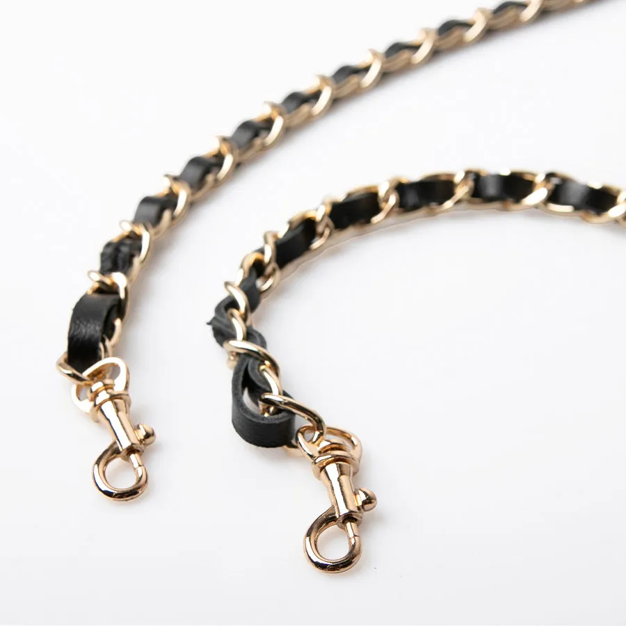 Leather chain strap Short