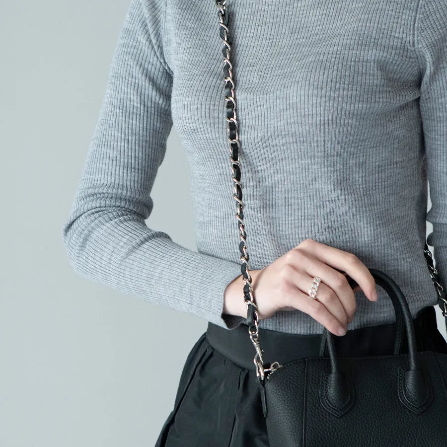 Leather chain strap Short