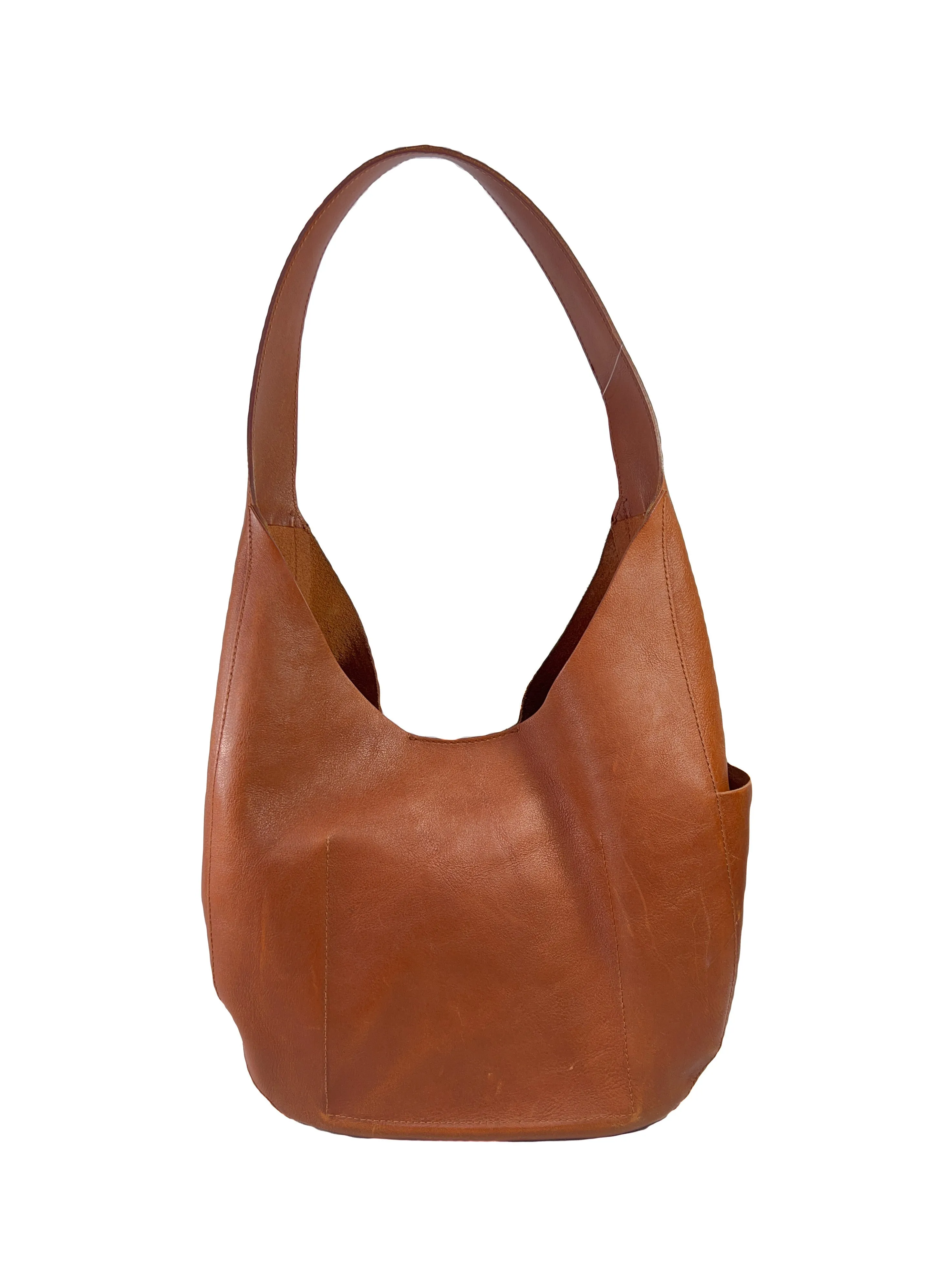 Madewell dark brown leather shoulder bag