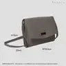 'matilda' Ice Grey Croc Designer Leather Organizer Flap Ov