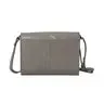 'matilda' Ice Grey Croc Designer Leather Organizer Flap Ov