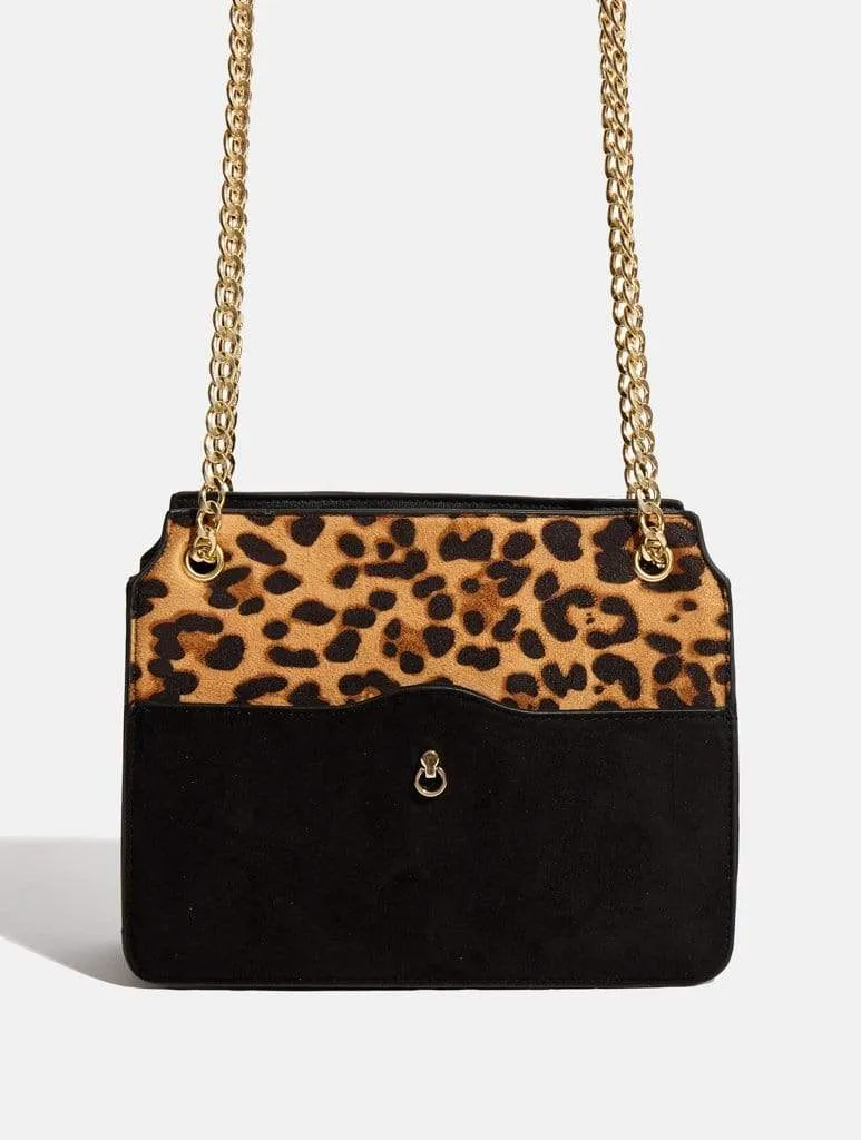 Midnight Leopard Tote Bag