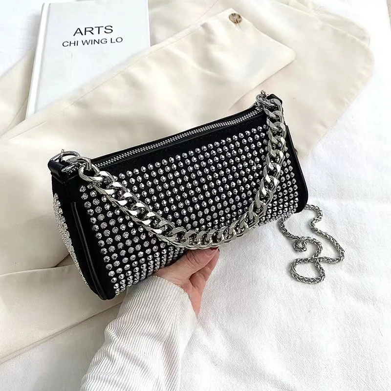 Midnight Starlet Chain Strap Bag