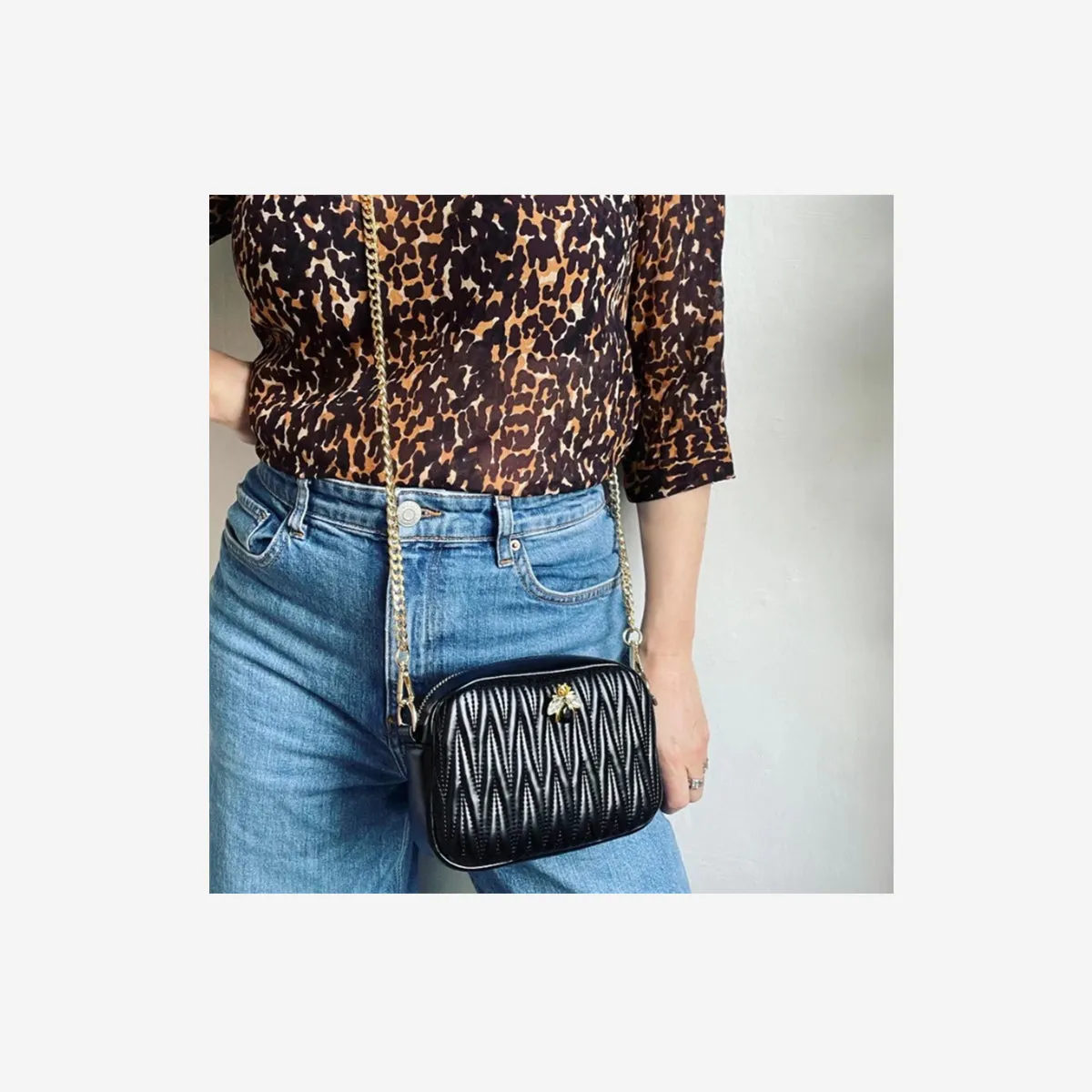 MIN RIVINGTION HANDBAG IN BLACK - LUNA BEE