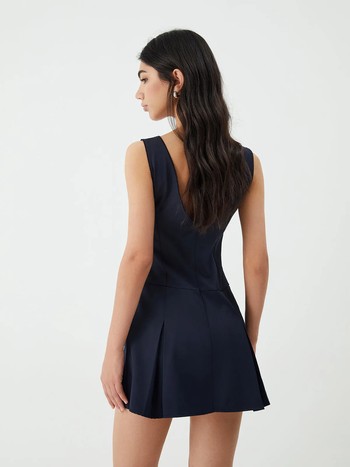 Minimalism V-Neck Graceful Short Dress