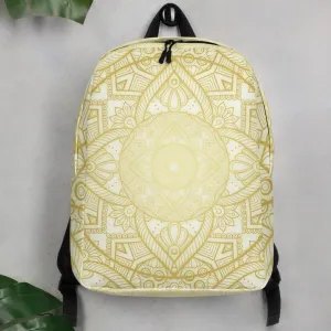 Minimalist Backpack Bougie Geometric White and Gold