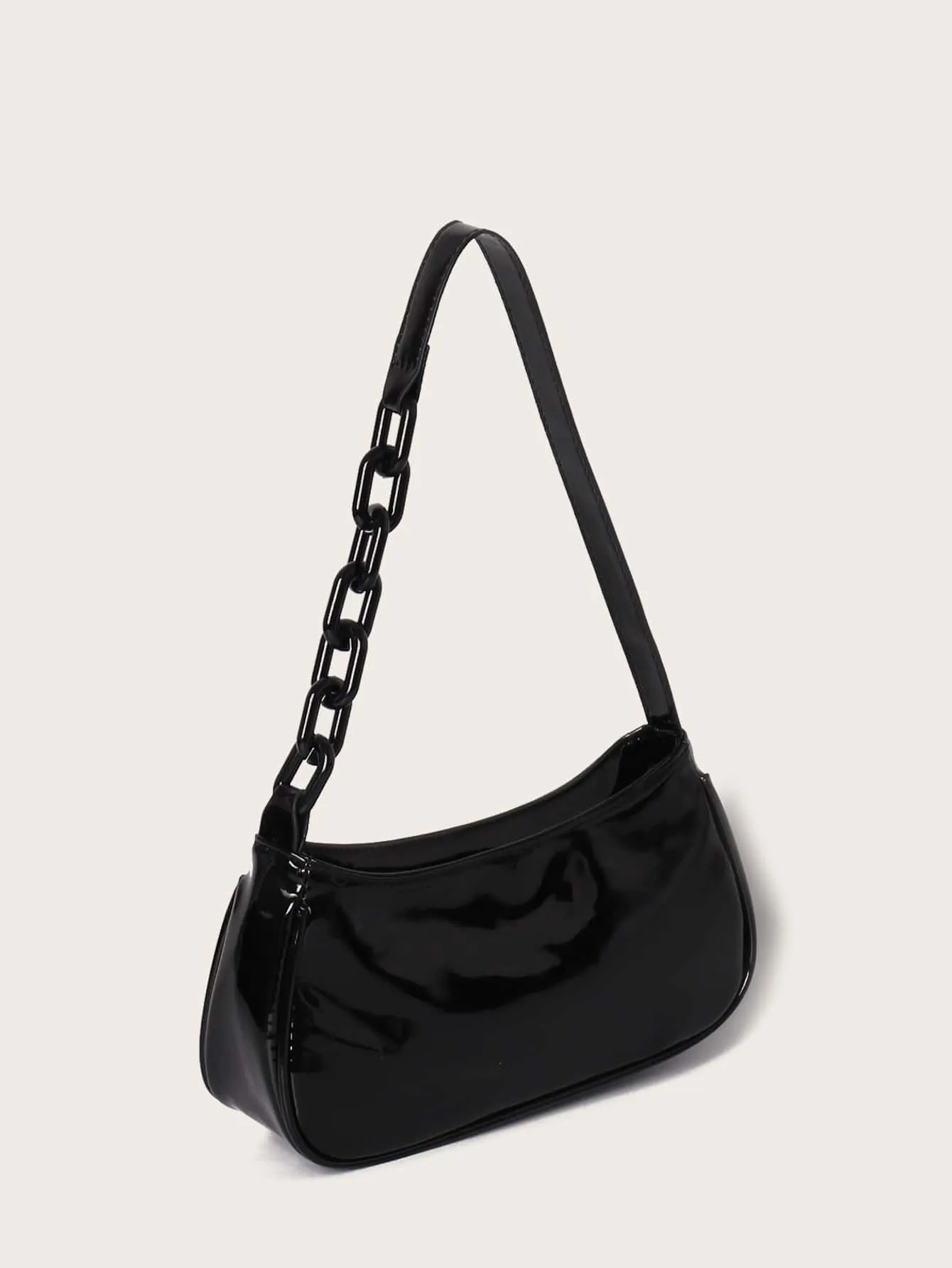 Minimalist Chain Decor Shoulder Bag