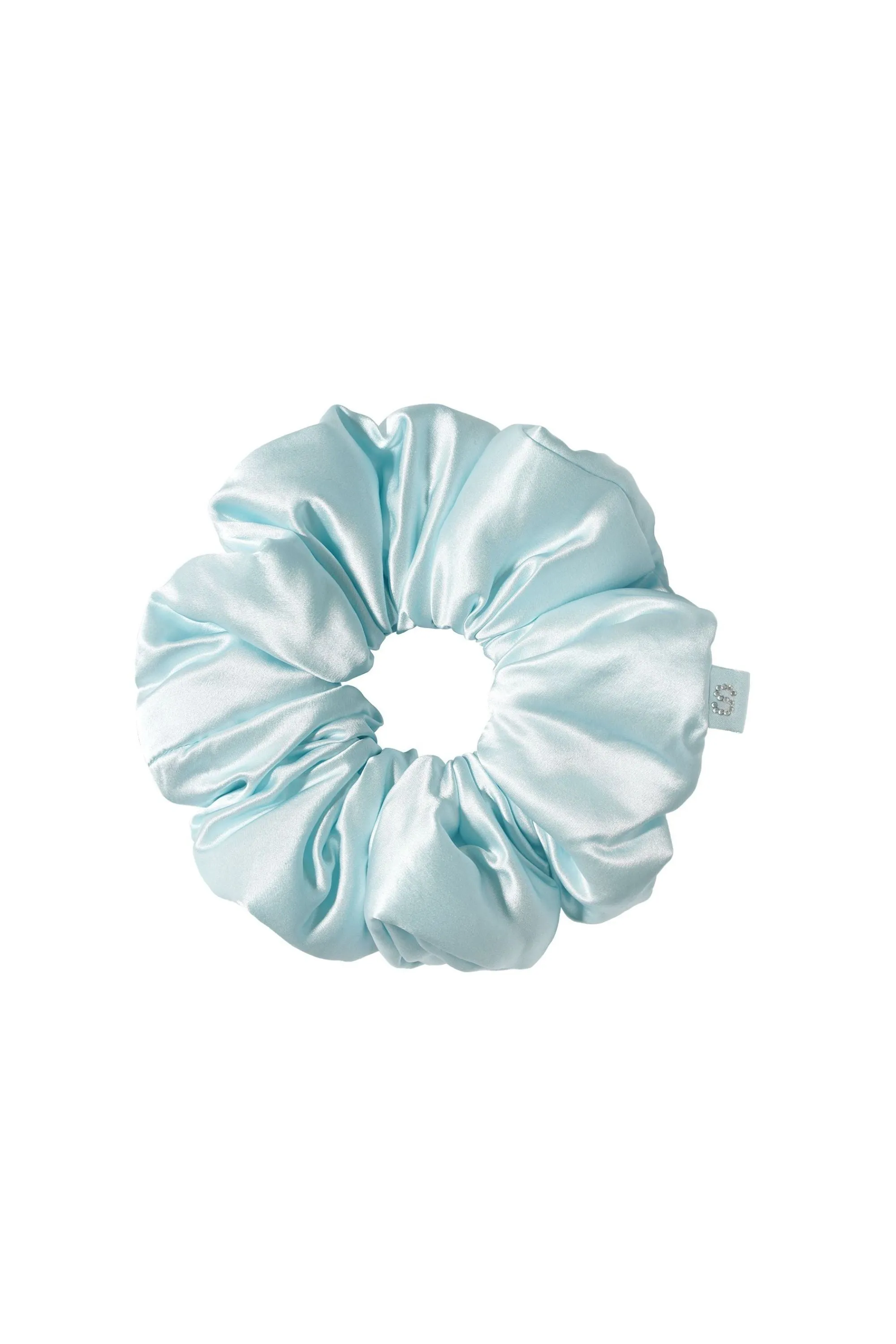 Miracle Blue Silk Scrunchie