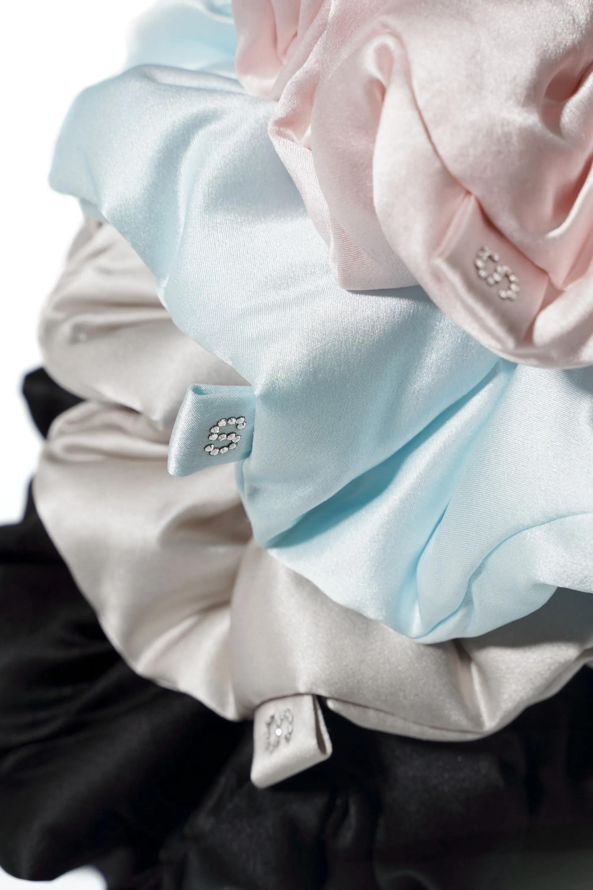 Miracle Blue Silk Scrunchie