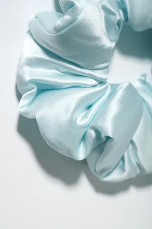 Miracle Blue Silk Scrunchie