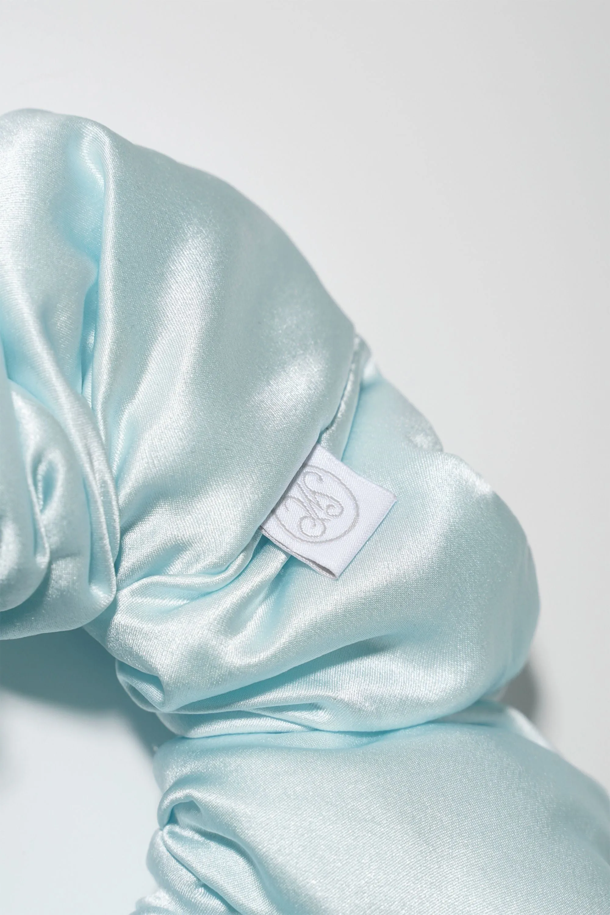 Miracle Blue Silk Scrunchie