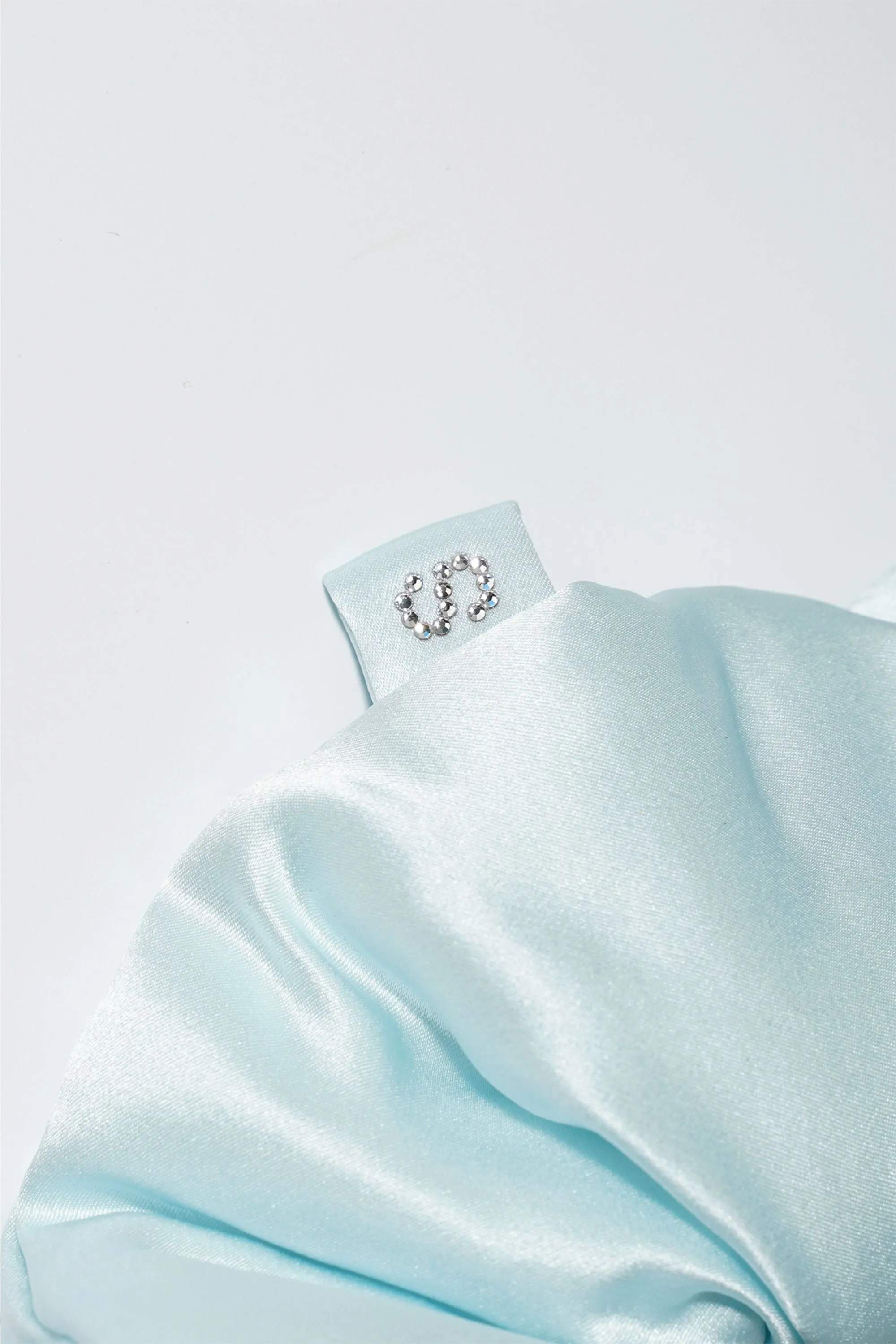 Miracle Blue Silk Scrunchie