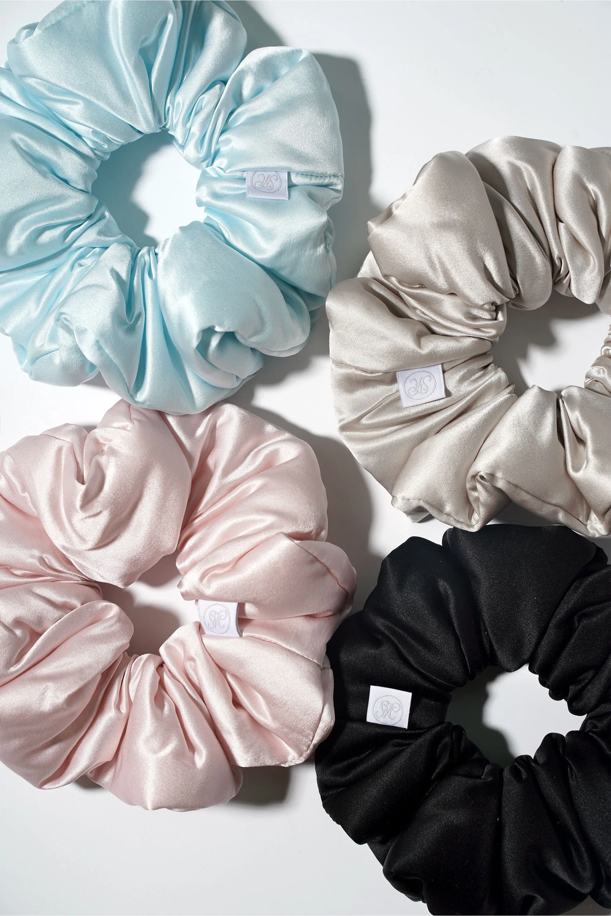 Miracle Blue Silk Scrunchie