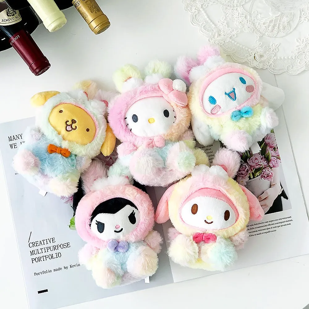 My Melody Rainbow Clip-On Plush