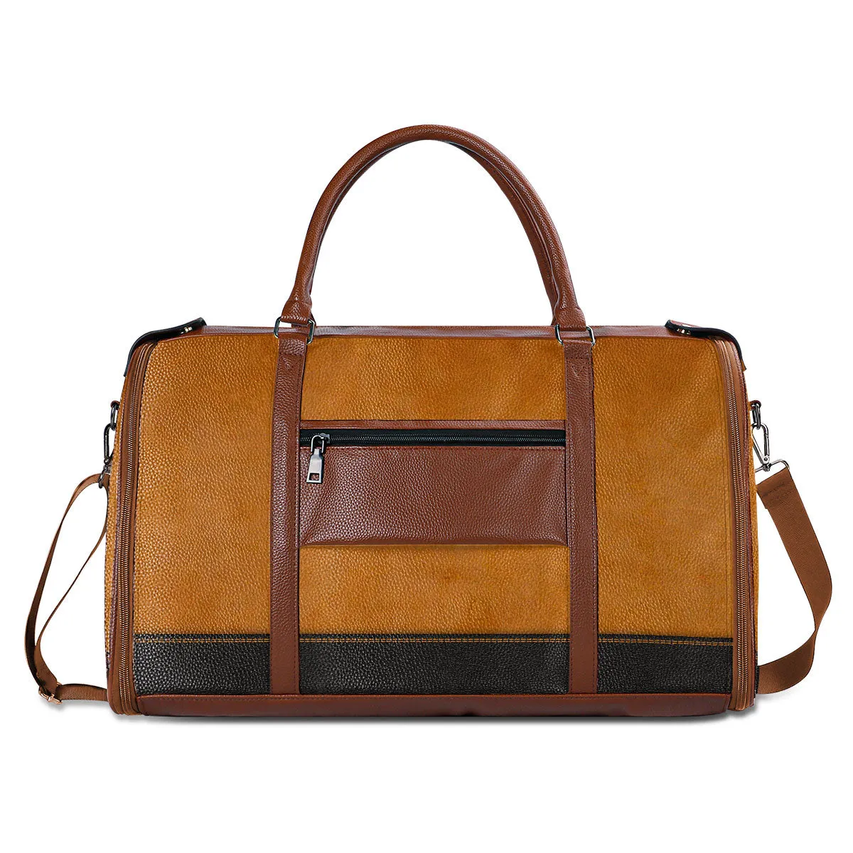 Not All Those Who Wander Are Lost - Personalized Leather Duffle Bag SBDBHN21