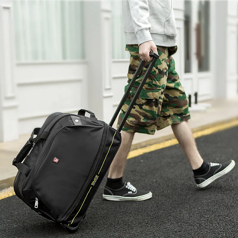 OIWAS Rolling Duffle Bag Carry On Luggage with Wheels