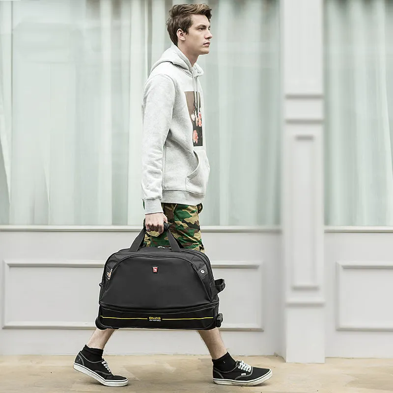 OIWAS Rolling Duffle Bag Carry On Luggage with Wheels