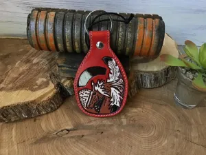 Palomino Appaloosa Cowhide KeyChain
