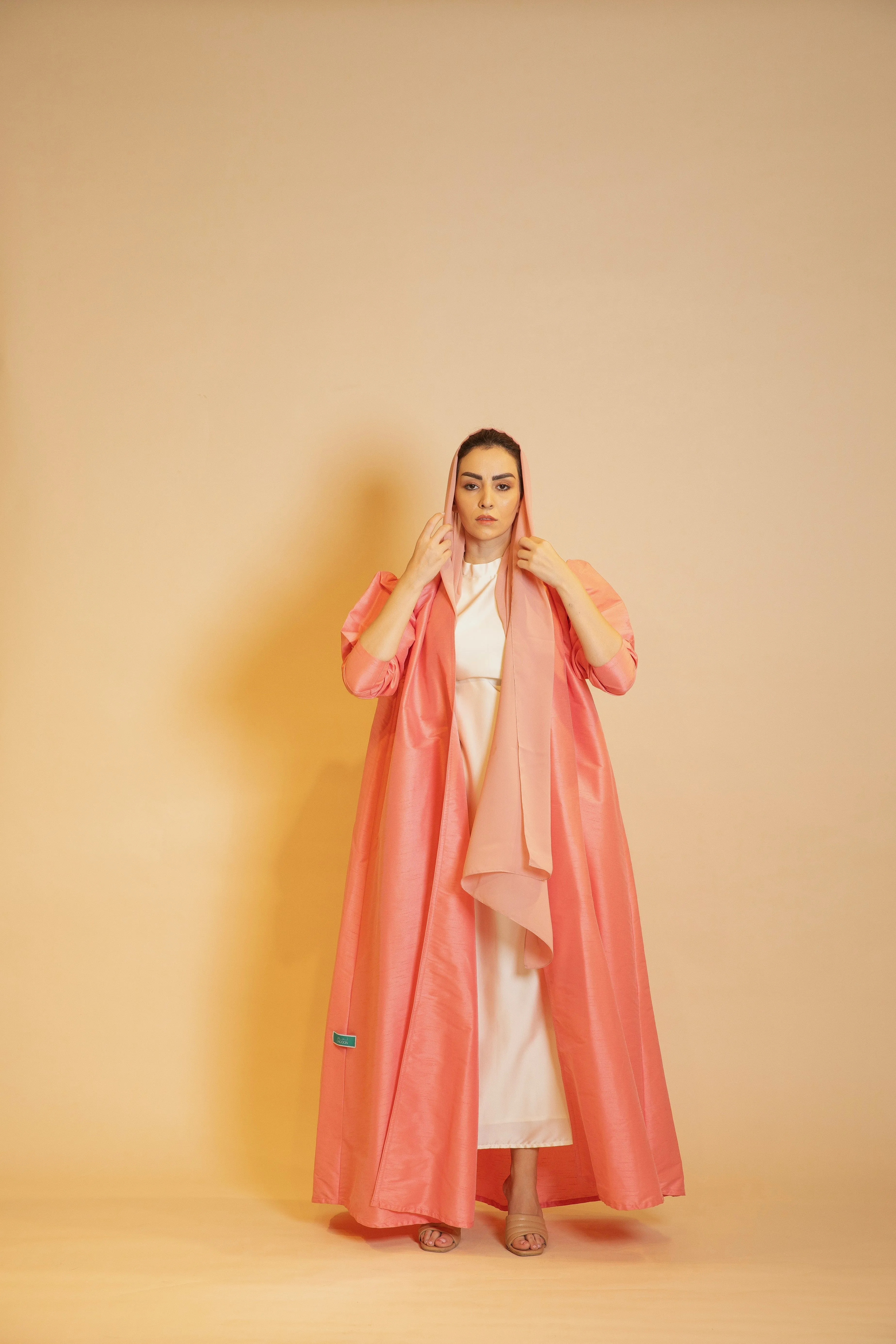 Peach Petal Silhouette Abaya