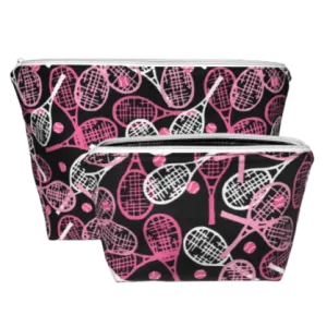 Pink Tennis Makeup Bags