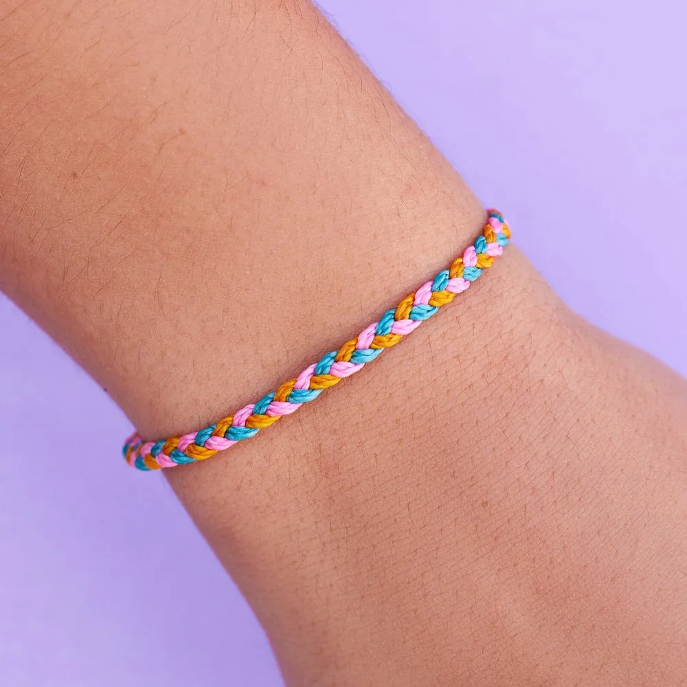 Pura Vida Bracelets Multi Mini Braided Bracelet - Tropic