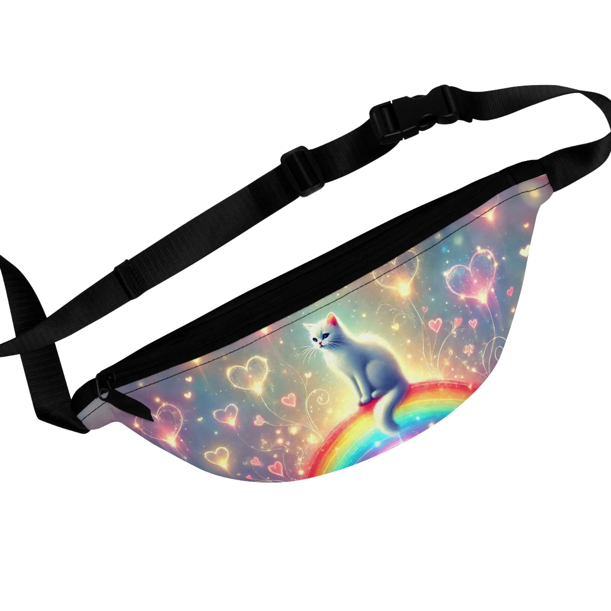Rainbow Hearts - Cat Lover - Fanny Pack