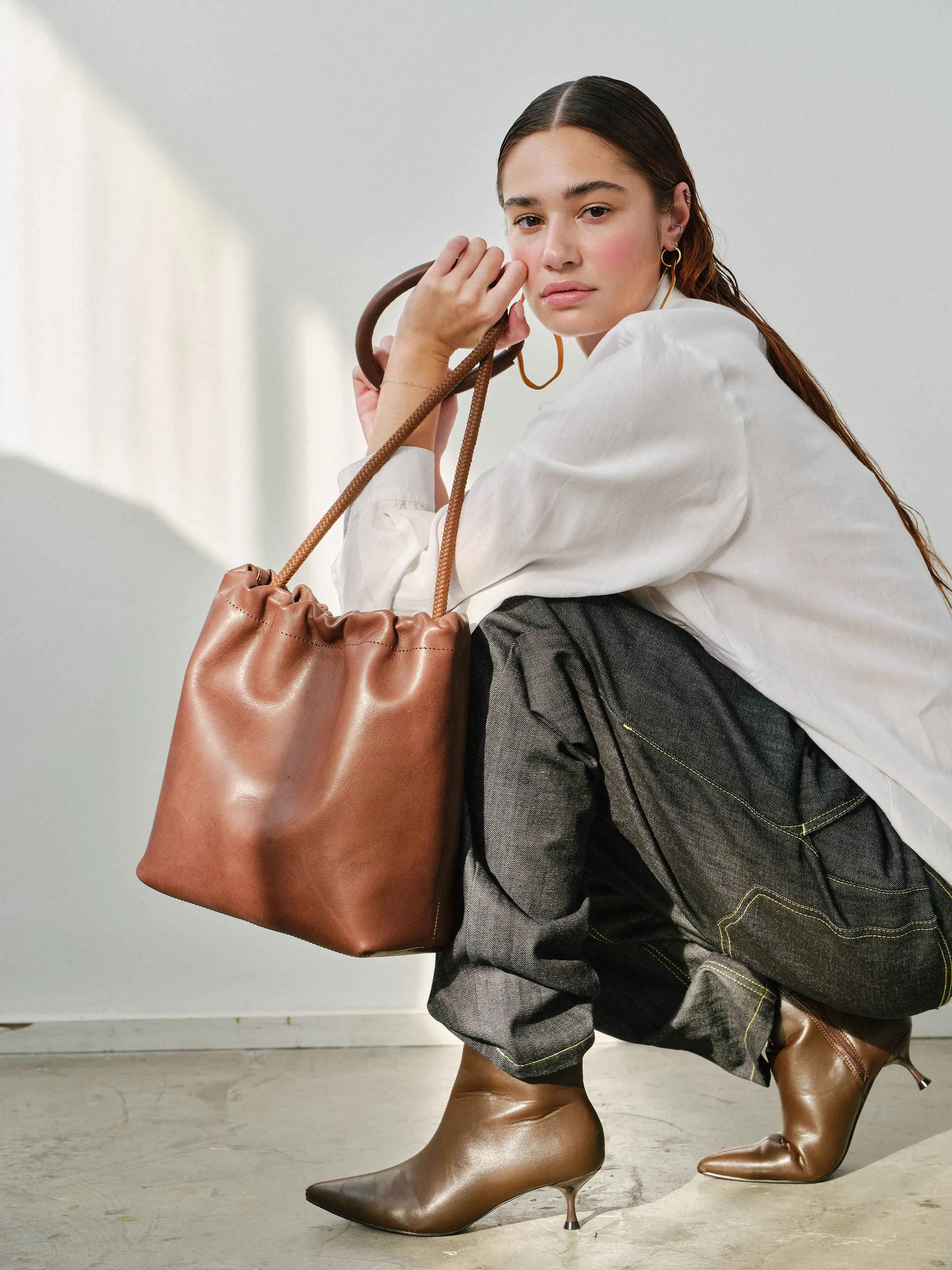 Ruche Bag - Chocolate