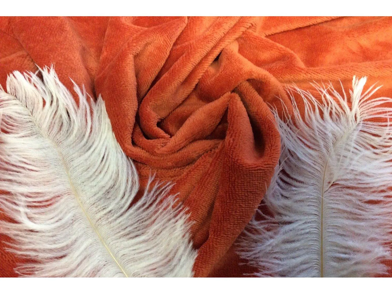RUST  - Luxury Soft Bamboo Towelling Orangey Brown Colour by Truly Sumptuous