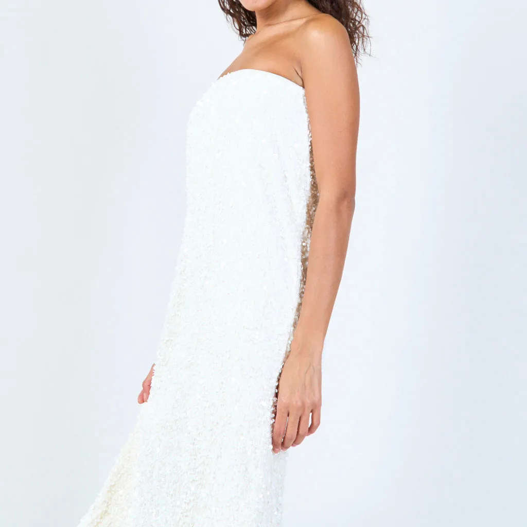 Sequin midi dress straps wholesale