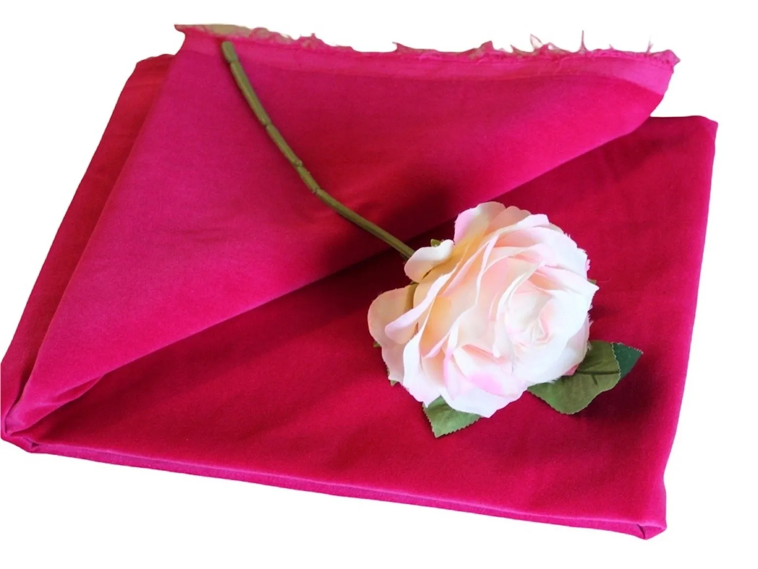 Shocking Pink / Cerise Hot Pink Cotton Velvet  fabric Material  Velveteen - Ideal or Costume,  Crafting, Dressmaking & More - 112 cms - 240 gsm