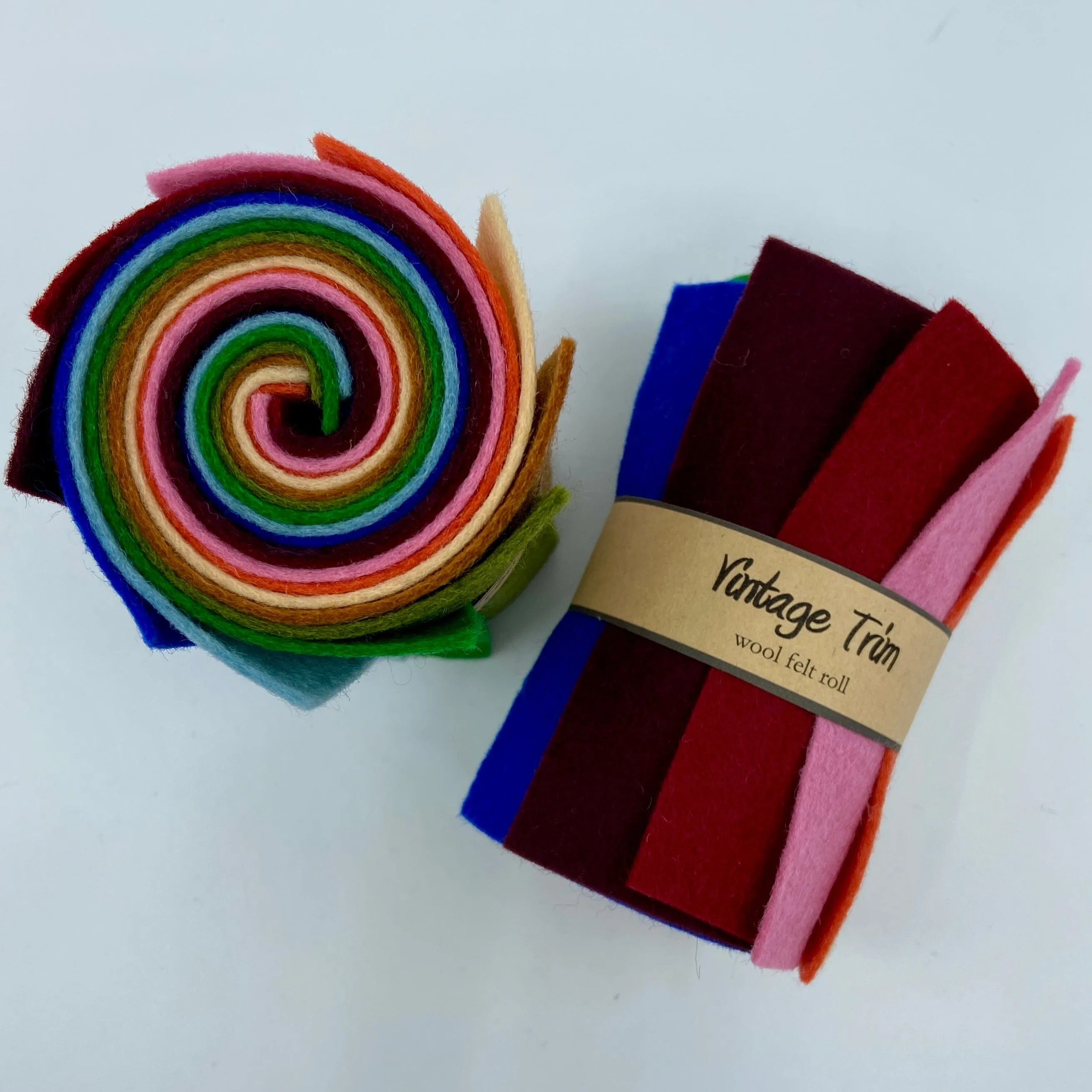 Small Wool Felt Roll - Vintage Trim