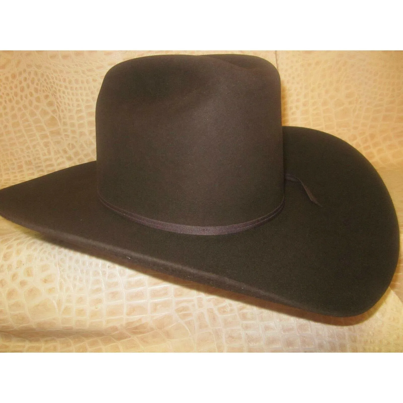 Stetson Rancher Chocolate 6X Beaver Fur Felt Western Cowboy Hat