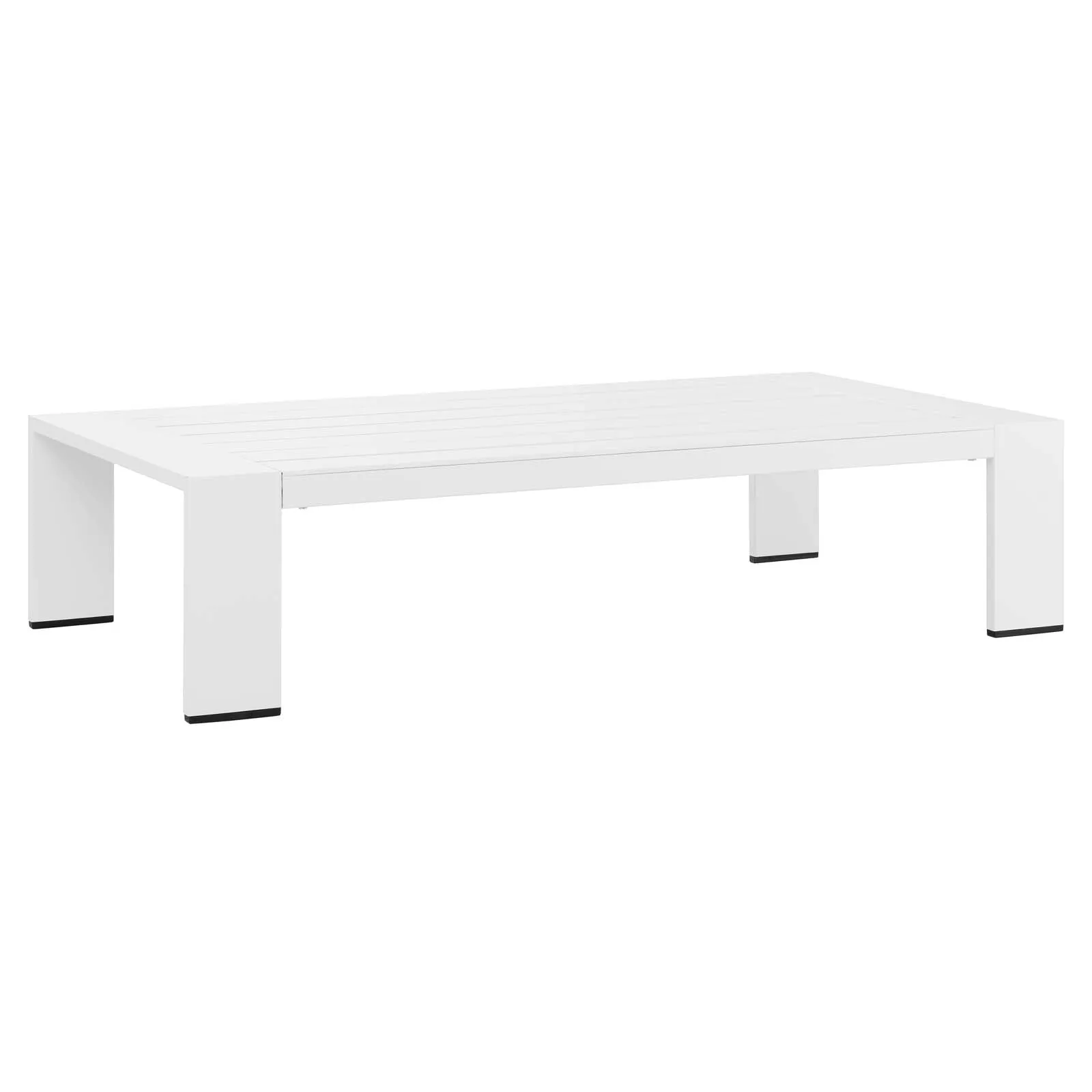 Tahoe Outdoor Patio Powder-Coated Aluminum 2-Piece Set White Charcoal EEI-5750-WHI-CHA