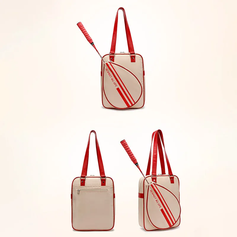 Tennis Racket Shoulder Bag Large Pickleball Sport Tote for Badminton Racquet