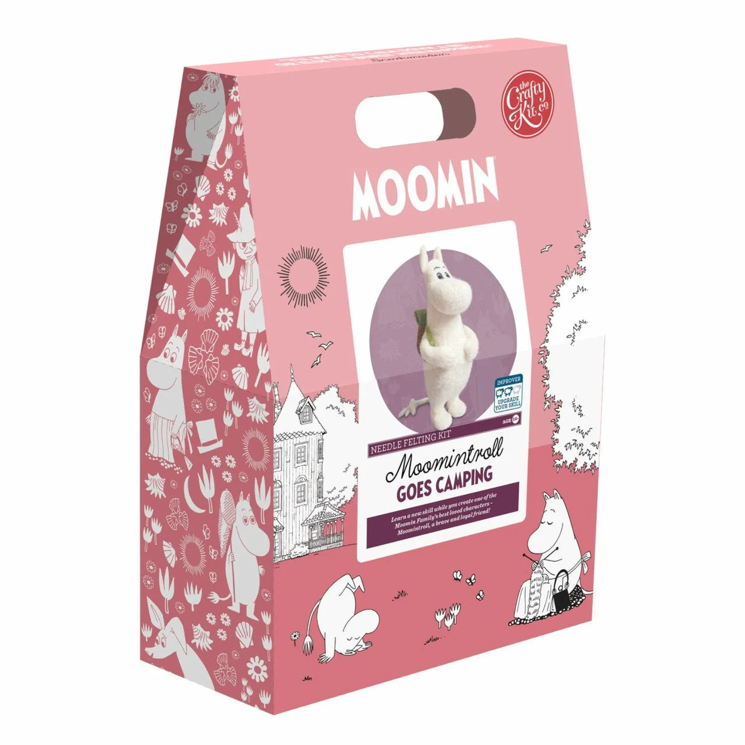 The Crafty Kit Co - Moomintroll Goes Camping - Needle Felt Kit