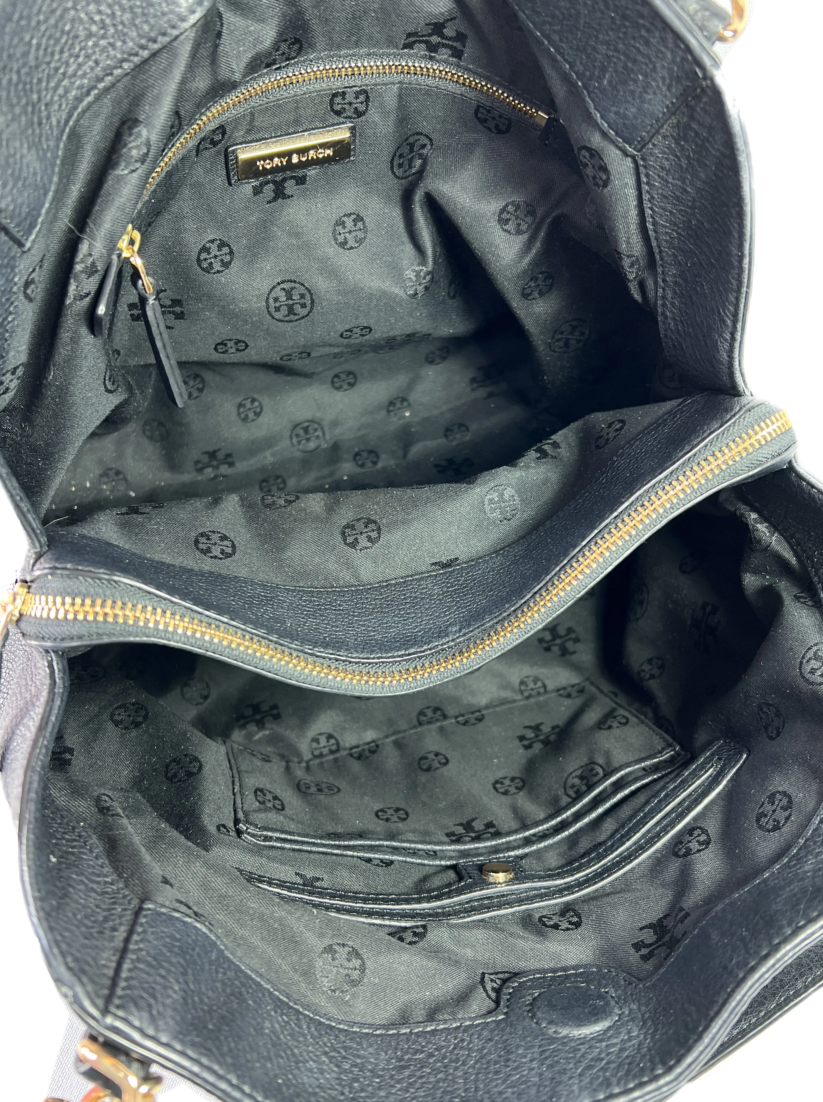 Tory Burch black leather shoulder bag