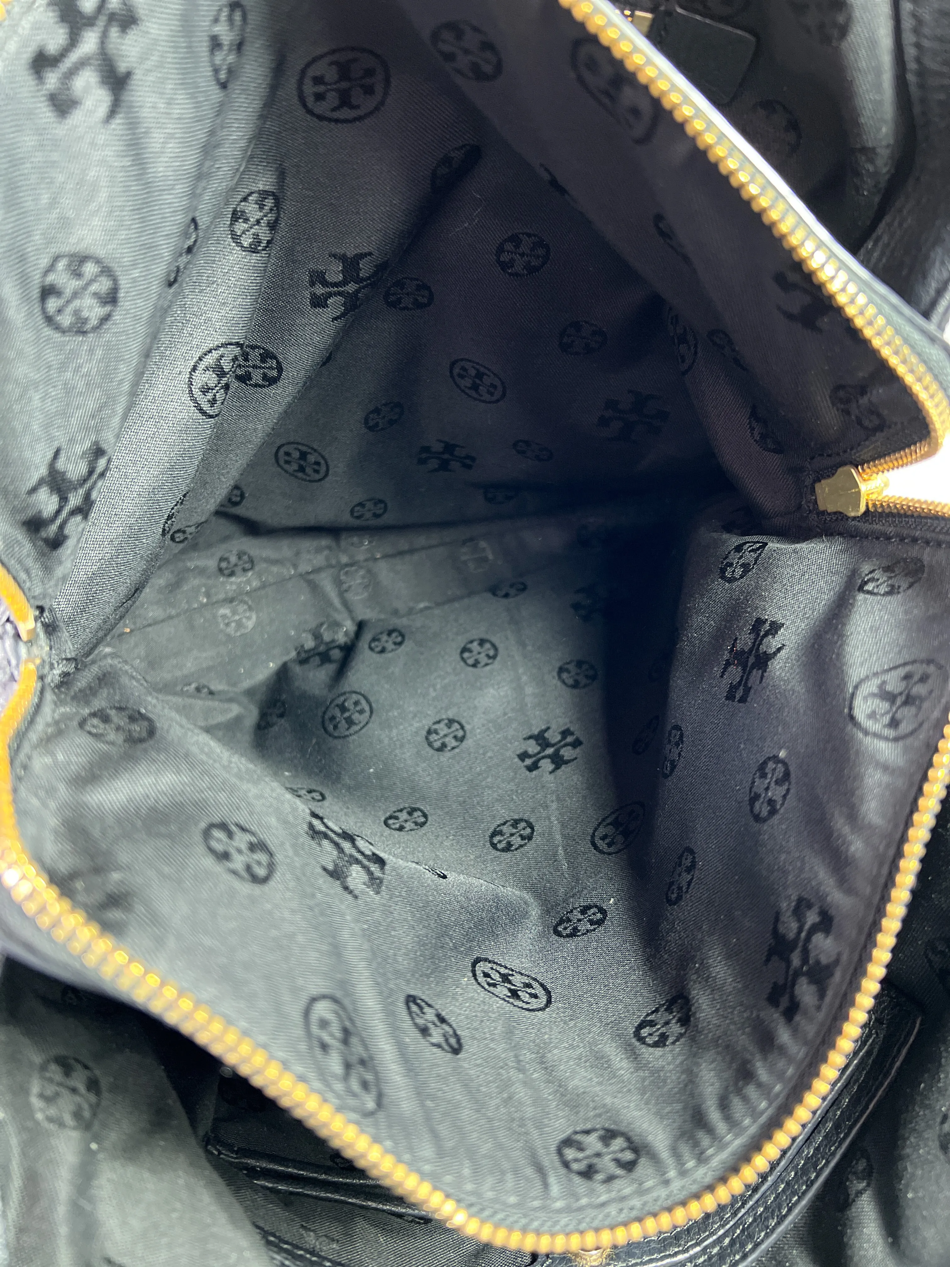 Tory Burch black leather shoulder bag