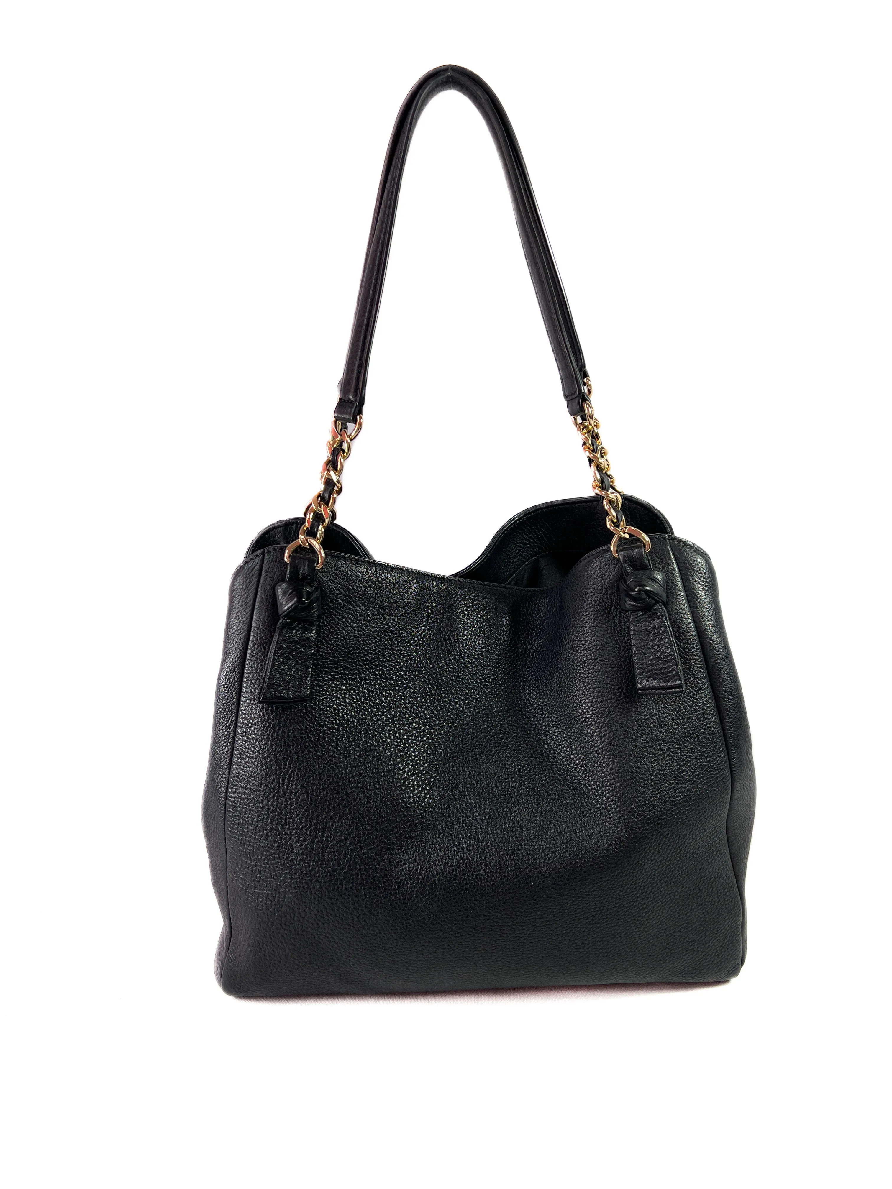 Tory Burch black leather shoulder bag