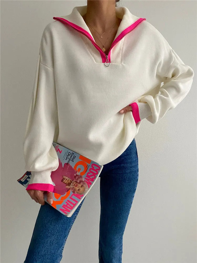 Under The Graceful Influence Collared Sweater