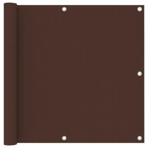 vidaXL Balcony Screen Brown 90x300 cm Oxford Fabric