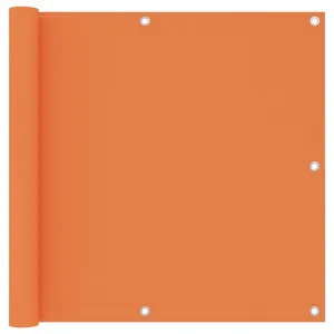 vidaXL Balcony Screen Orange 90x500 cm Oxford Fabric