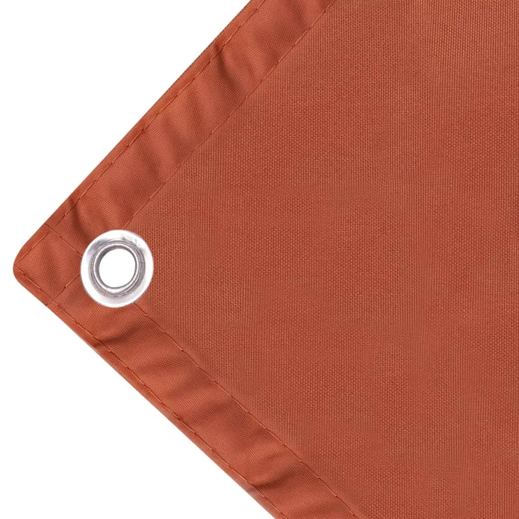 vidaXL Balcony Screen Oxford Fabric 75x400 cm Terracotta