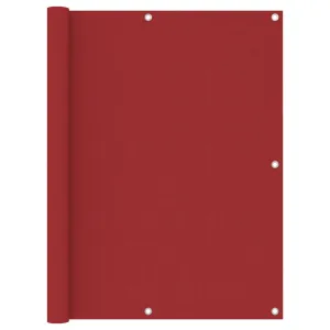 vidaXL Balcony Screen Red 120x300 cm Oxford Fabric