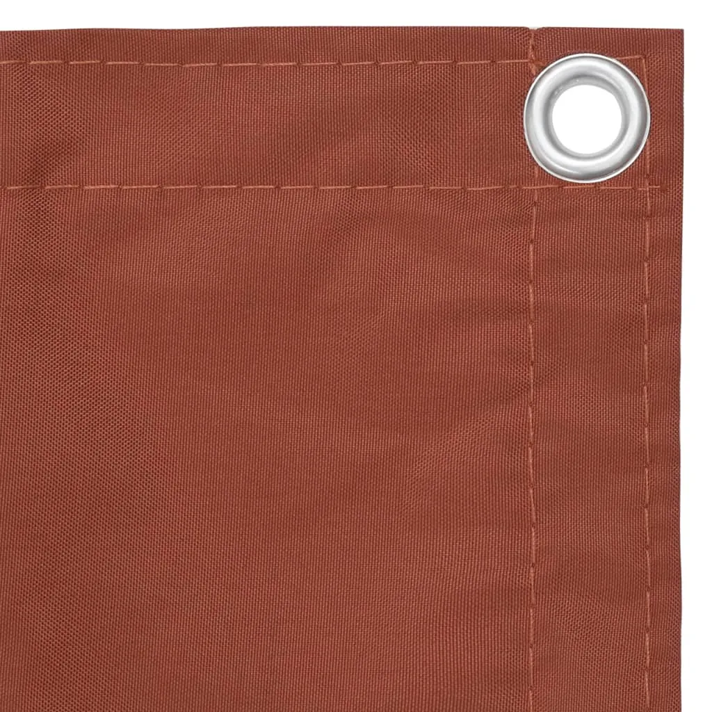 vidaXL Balcony Screen Terracotta 120x500 cm Oxford Fabric